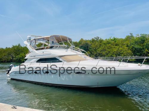 Sea Ray 450 Express Bridge anmeldelser og tekniske specifikationer